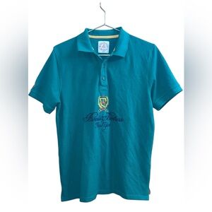 Brooks brothers embroidered collared polo green shirt large